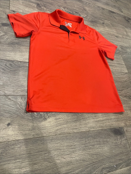 Under Armour Other - Under Armour Red Short Sleeve Polo with Black Logo